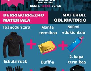 Oingo astegoienean izango dira Kolazinoko Mendi Eguneko lasterketak