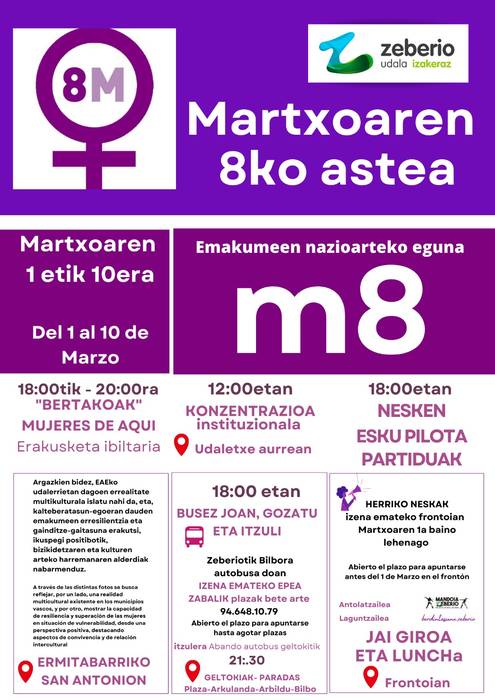 Erakusketa ibiltaria Zeberion. M8