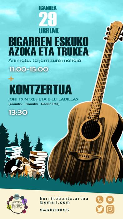 Azokea eta kontzertua Herriko Bentan