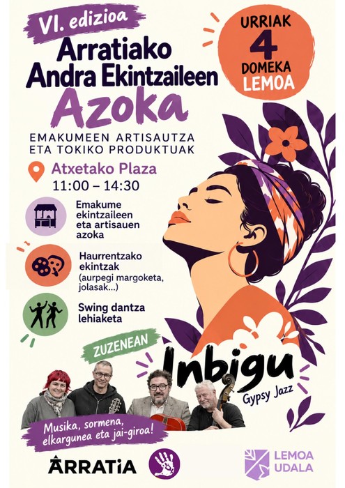 Arratiako Andra Ekintzaileen VI. Azokea Lemoan
