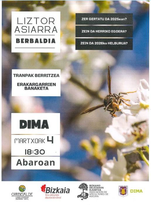 Liztor asiarraren gaineko berbaldia Diman