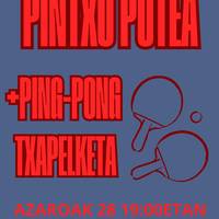 Pintxo-potea eta ping-pong-a