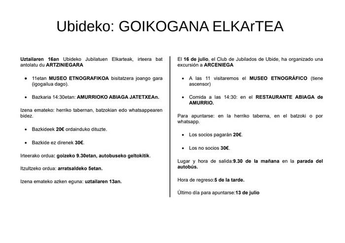Jubiladuen urtekerea Ubidetik