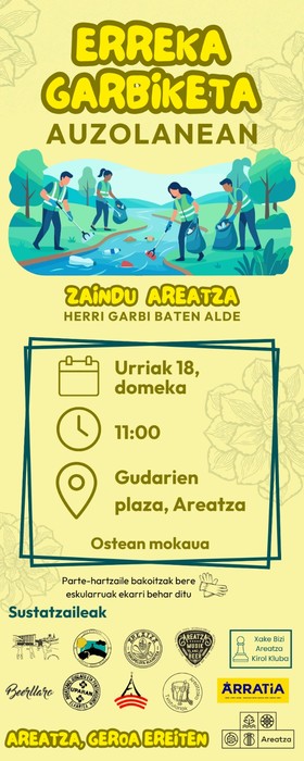 Erreka garbiketea Areatzan