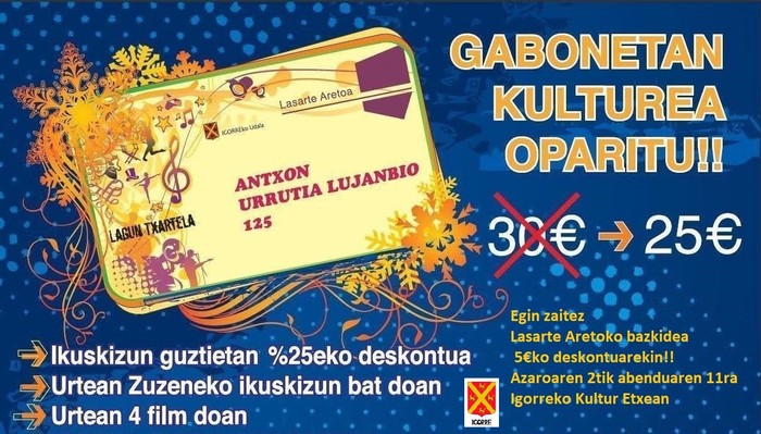 Kultur Etxeko bazkidetzea merkeago Igorren