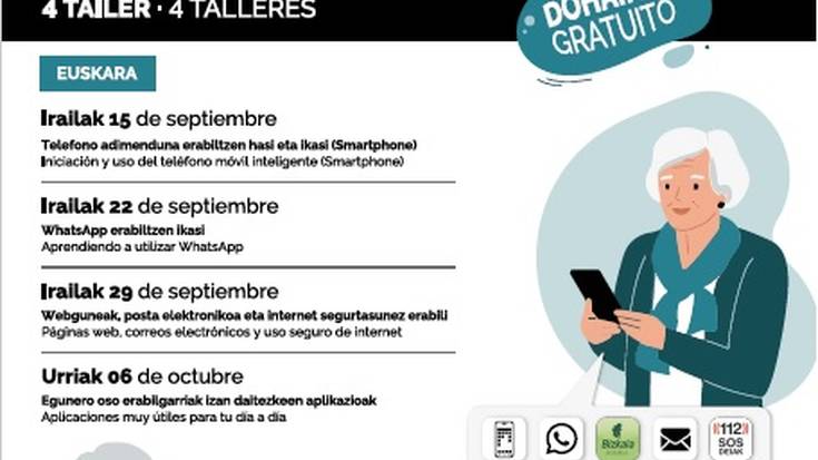Telefono mobikorra. Ikastaroa