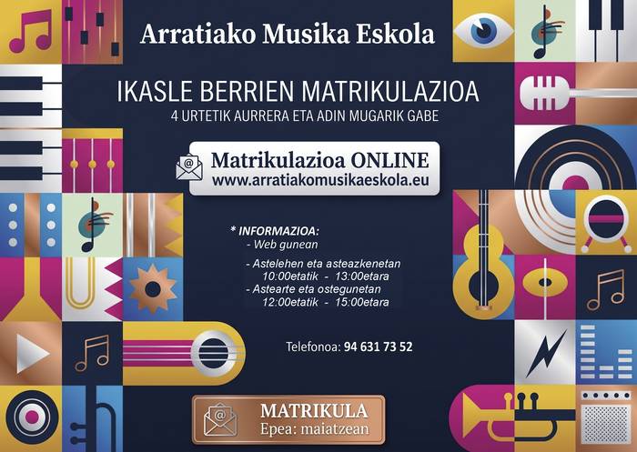 Izen-emotea Arratiako Musika Eskolan