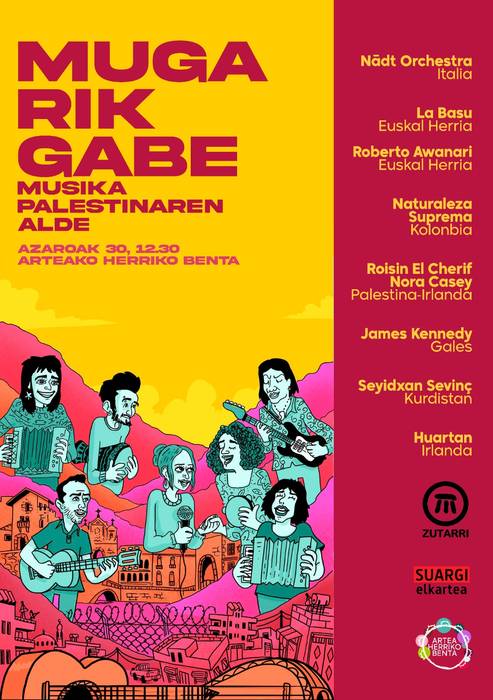 Musika jaialdia Palestinaren alde