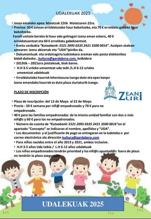 Izen-emotea Zeanuriko udalekuetan